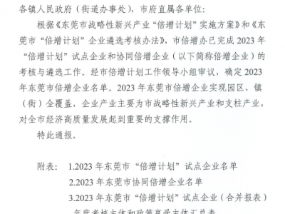 屢獲殊榮！國亨公司再次入選“倍增計劃”企業(yè)